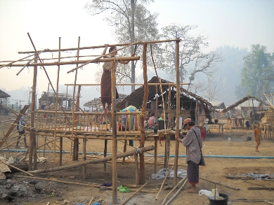 Dismantling huts