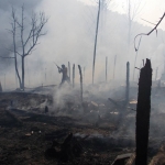 Fire in Mae La Refugee Camp