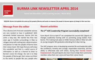 Burma Link newsletter