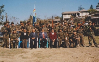 The Naga Army soldiers with their Authorities of Federal Government of Nagaland