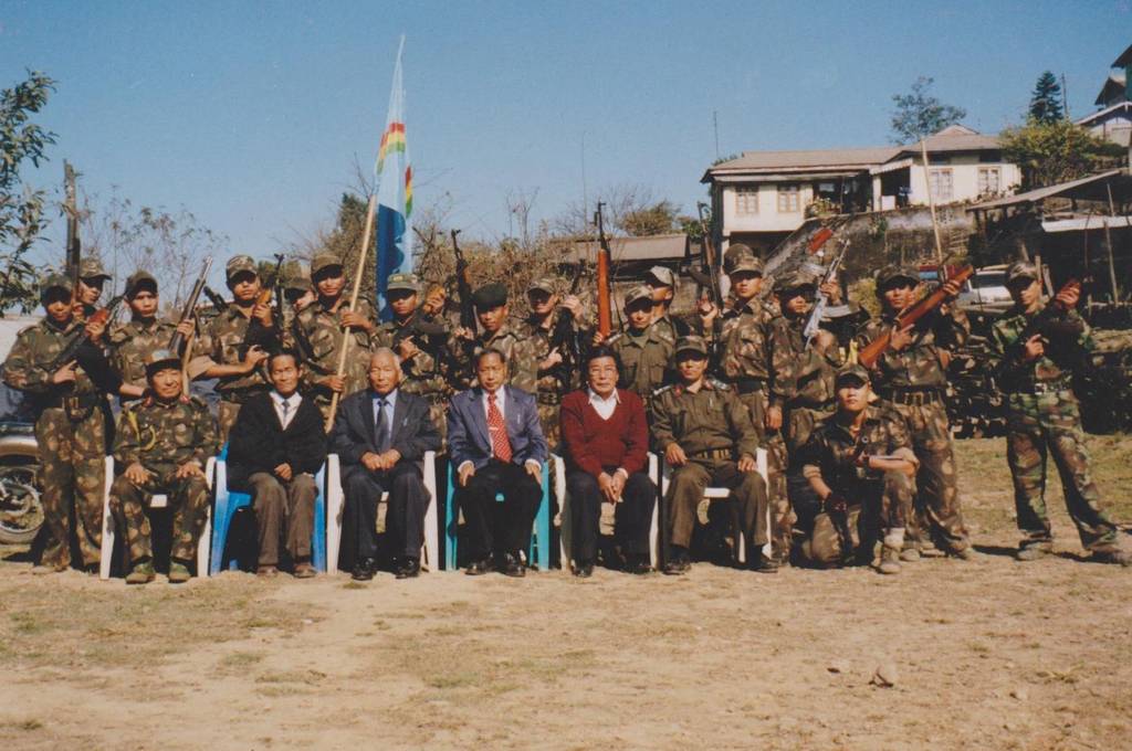 The Naga Army soldiers with their Authorities of Federal Government of Nagaland