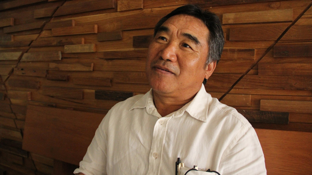 Bawmwang Laraw, chairman of the Kachin National Organization. (Photo: The Irrawaddy) 