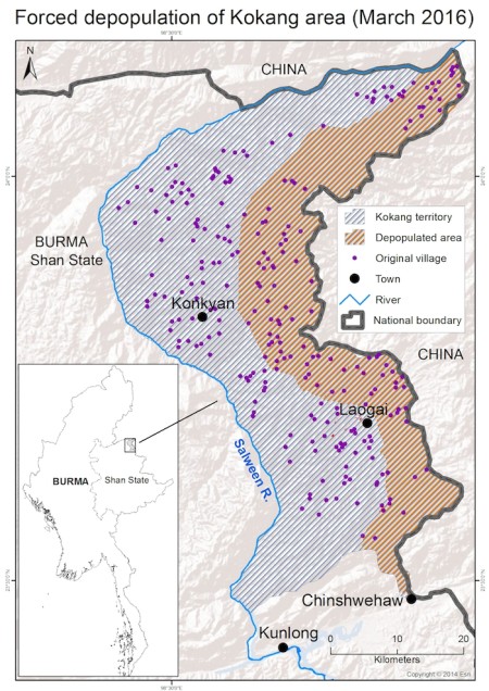 Kokang Map 2016