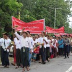 500 Locals in Paung Tsp Mining Protest