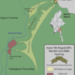 Burma Army and Proxy Army Send IDP’s Running in Hpa-An District, Karen State
