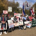 Karen People Demonstrate in Front of the White House and Burma Embassy Demanding Peace and Respect for Ethnic Rights