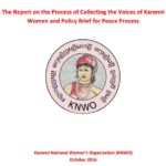 The Report on the Process of Collecting the Voices of Karenni Women and Policy Brief for Peace Process