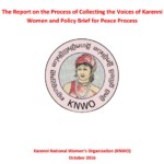 The Report on the Process of Collecting the Voices of Karenni Women and Policy Brief for Peace Process