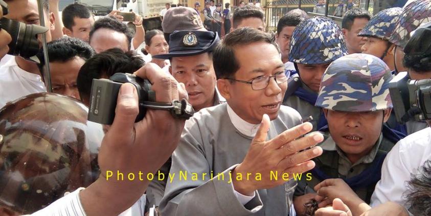 Image result for Arakanese politician U Aye Maung and author Ko Wai Hin Aung